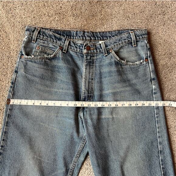 VTG Relaxed Fit 550 RARE Orange Tab High Rise Waisted Mom Student Jean - Picture 11 of 16